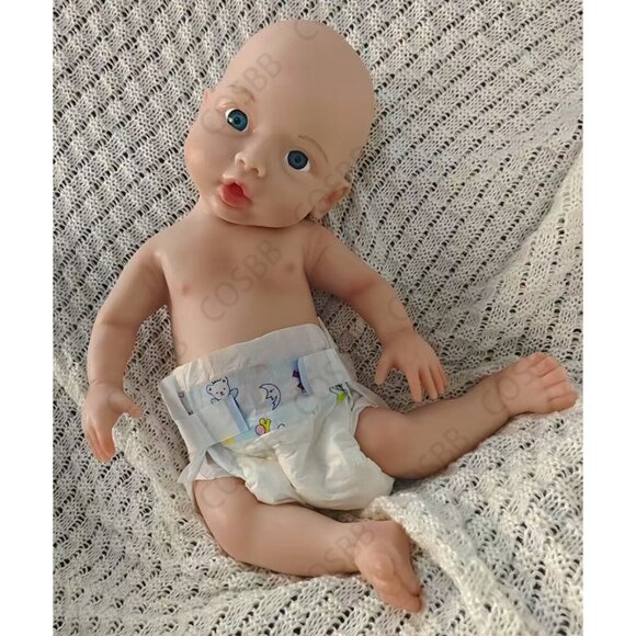 45cm Open Eyes Newborn 6.71lbs Full Body Silicone Reborn Baby Girl Dolls - Picture 2 of 15